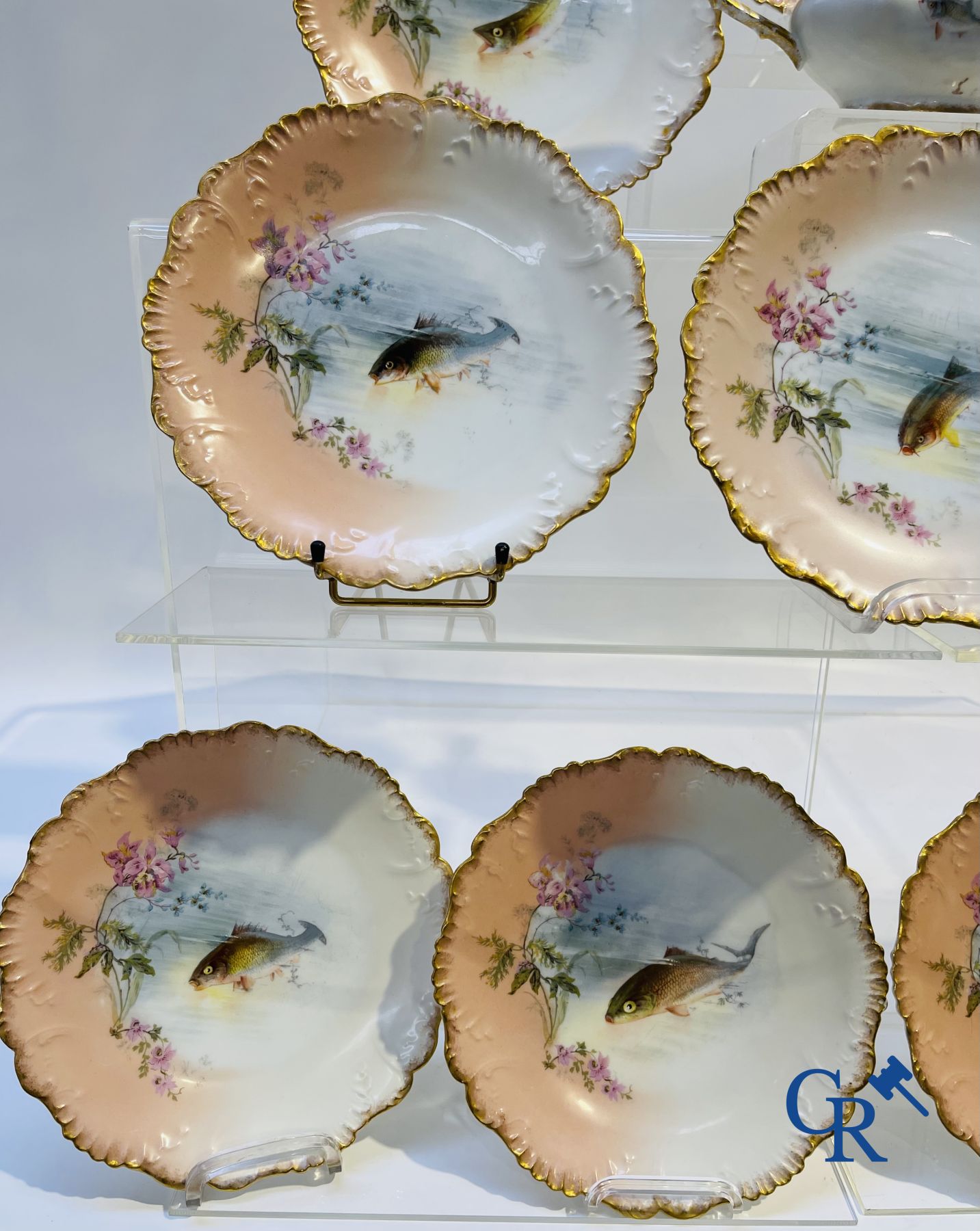 Porcelain: Limoges/France: Part of a porcelain tableware.