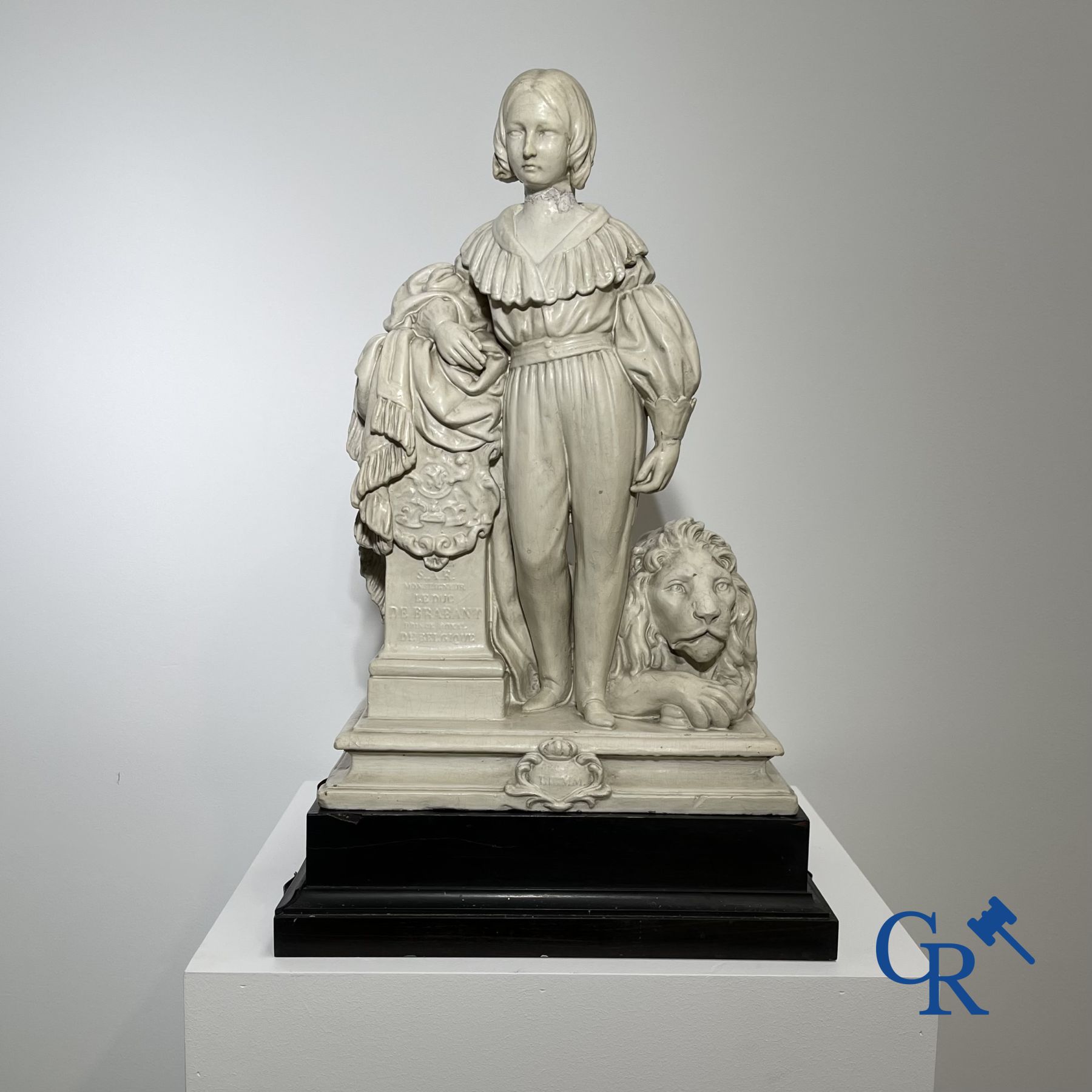 Joseph Michel Ange Pollet. (Palermo 1814 - Paris 1871) Le Duc de Brabant. Portrait of Prince Leopold II.