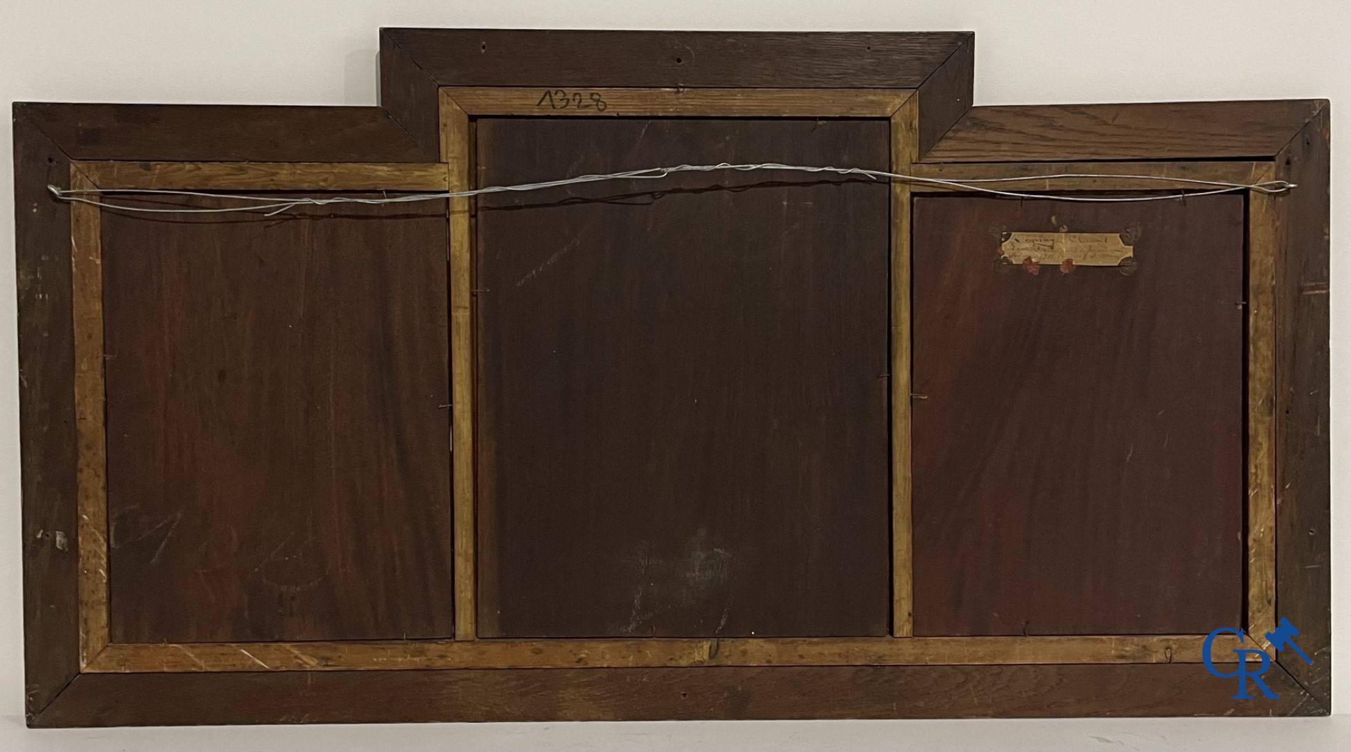 Paintings: Clément Laplage. Oil on panel. 3 Hunting still lifes.