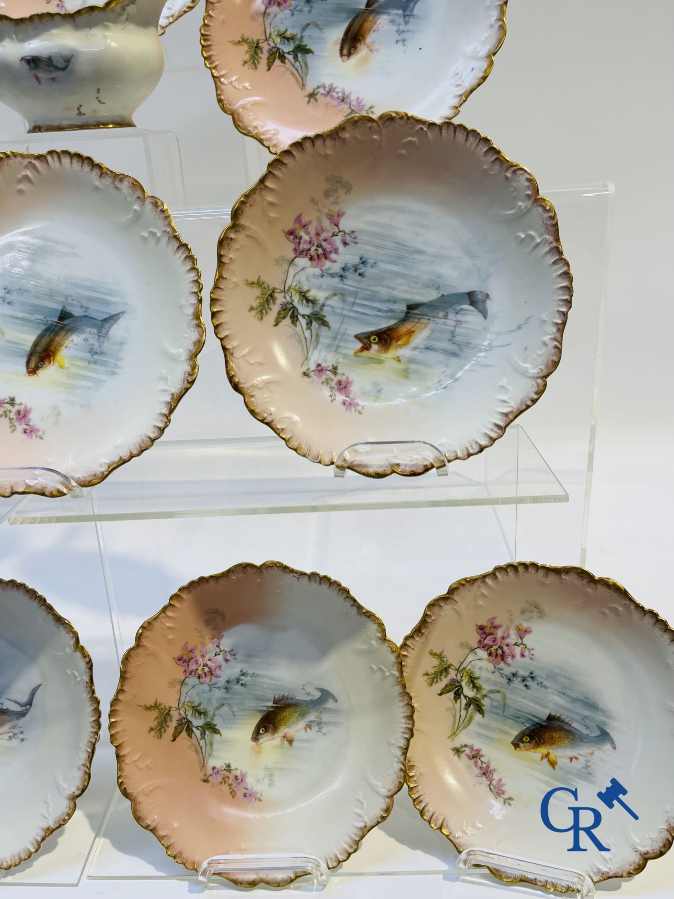 Porcelain: Limoges/France: Part of a porcelain tableware.