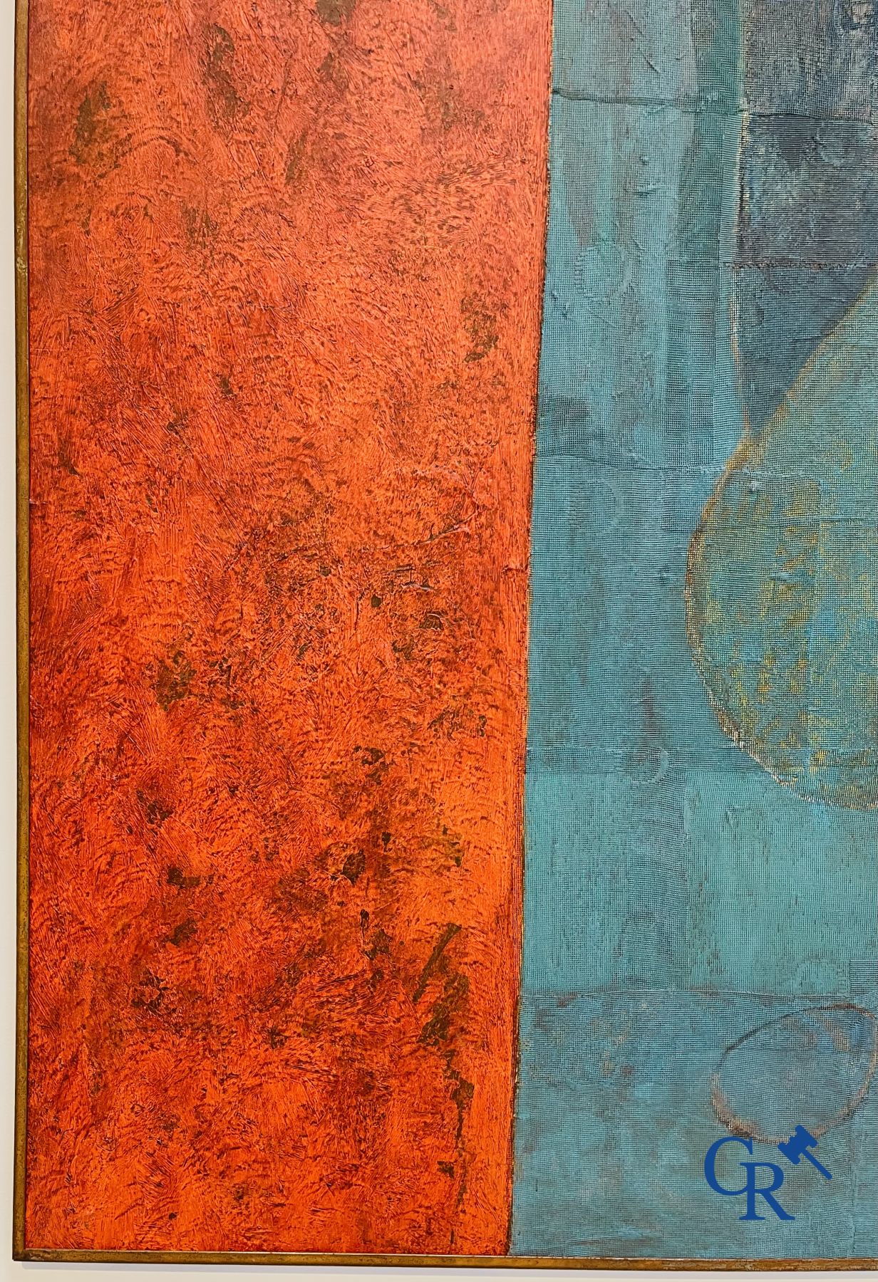 Reniere & Depla, de la gamme Germitude. Peinture à l'huile. Cadre en métal.