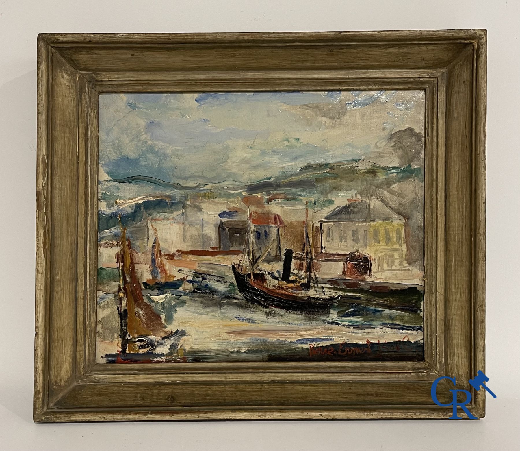 2 Tableaux: Pierre Ernest Kohl, huile sur toile et non signé, huile sur panneau.