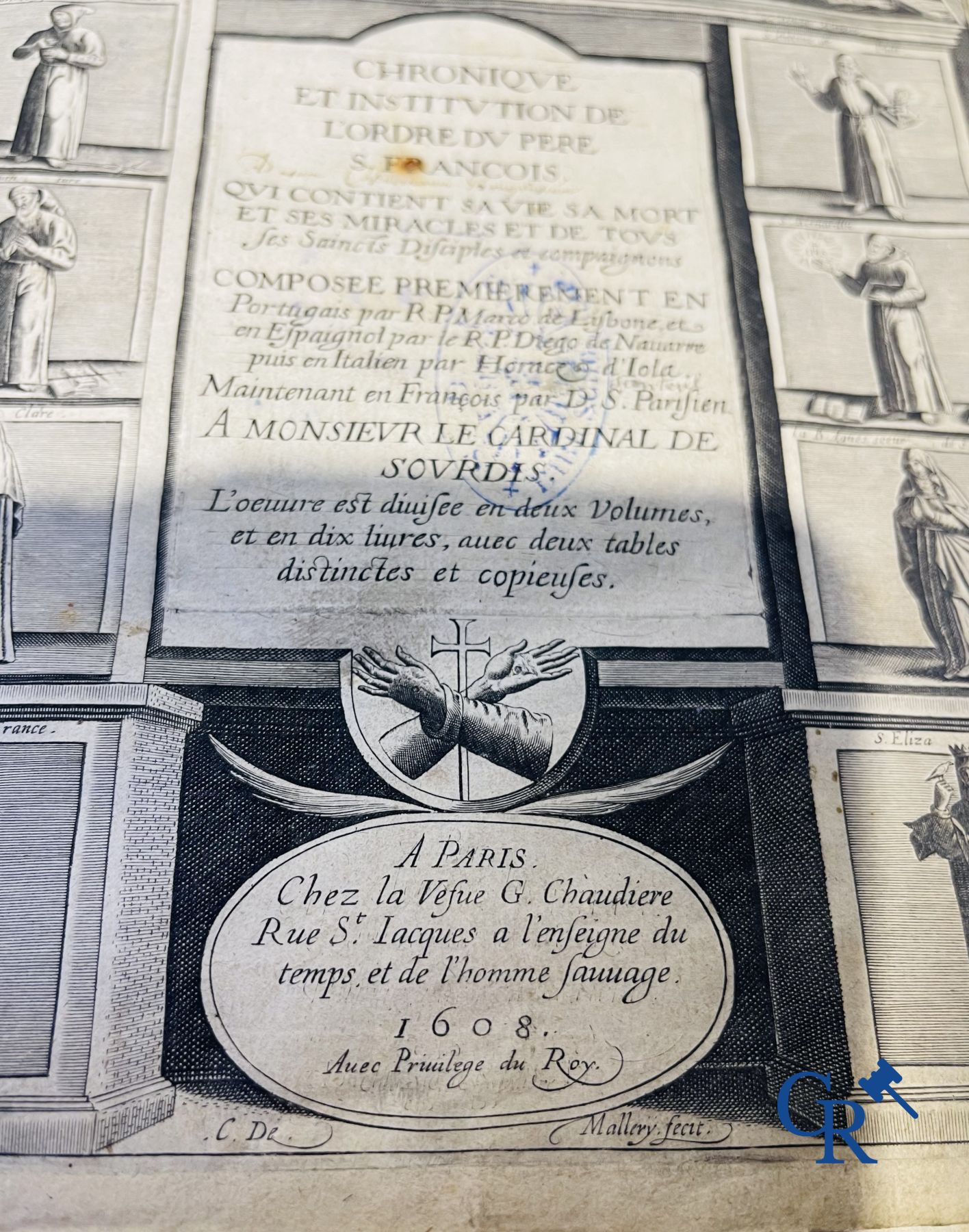 Early Printed Books: Marcos de Lisboa, Chronique et institution de l'ordre du Père S. François, Paris 1608.