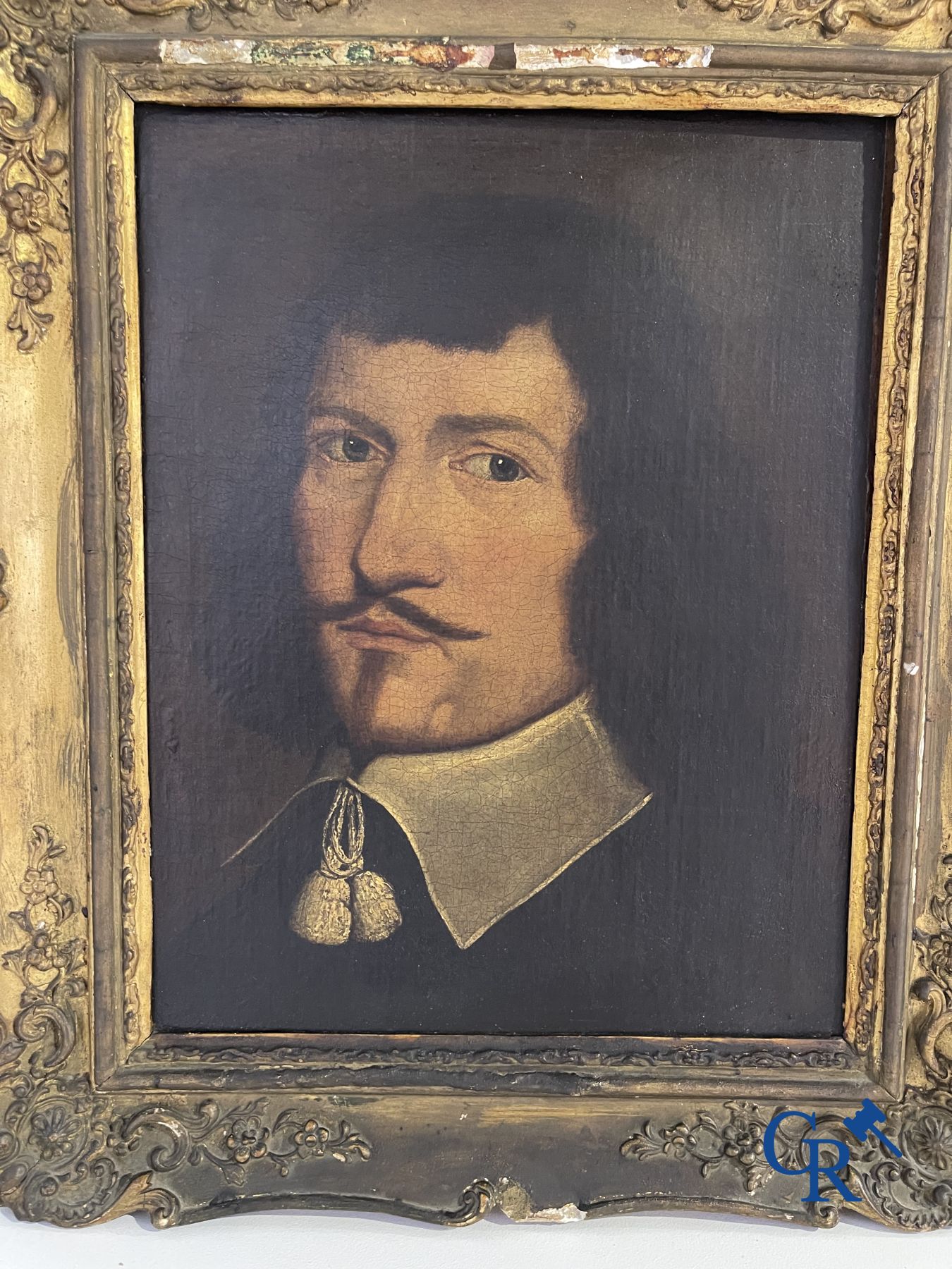 Peinture : Portrait d'un noble du XVIIème siècle.