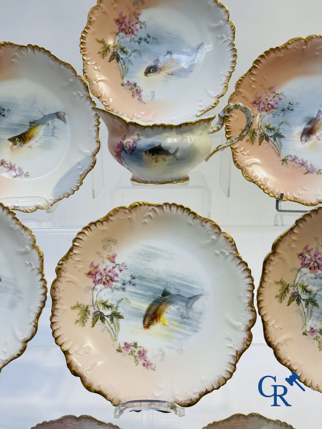 Porcelain: Limoges/France: Part of a porcelain tableware.