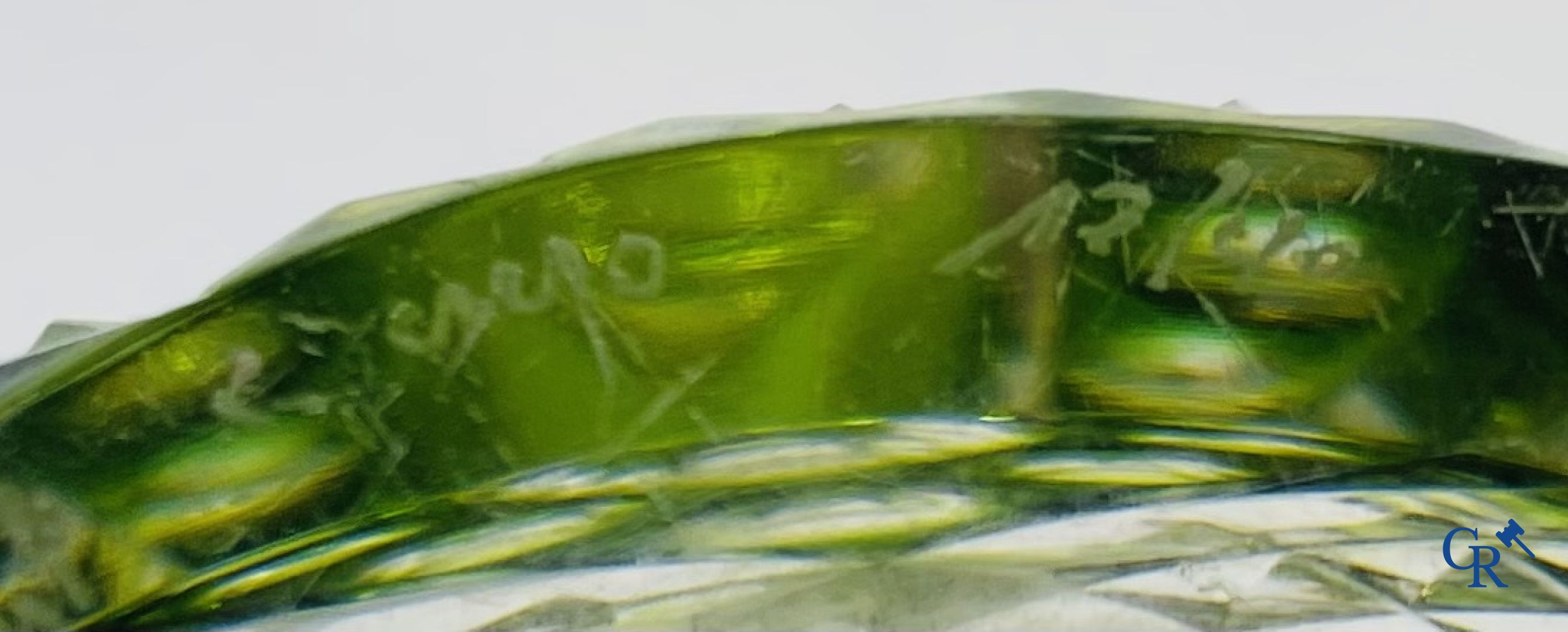 Verrerie: 4 vases en cristal Val Saint Lambert.