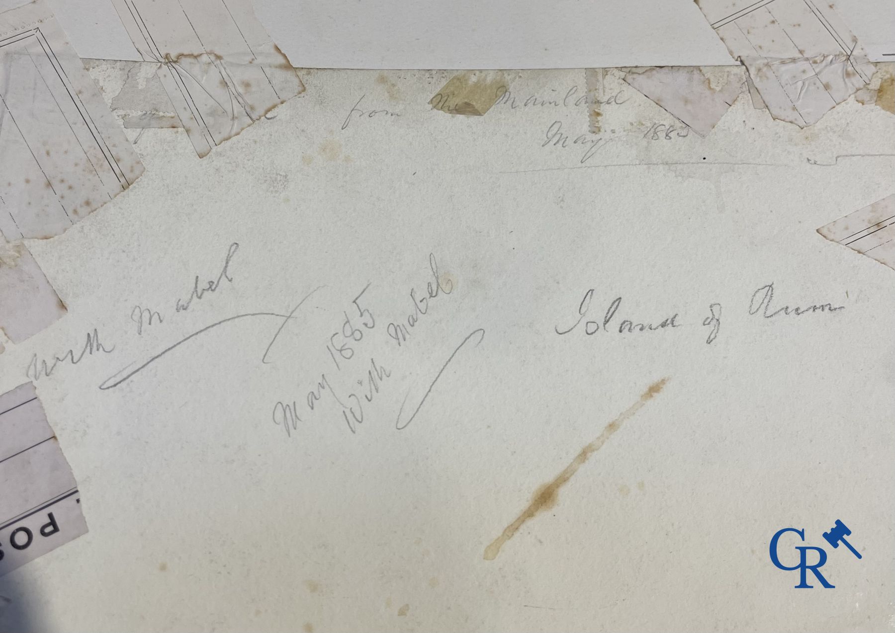 Interesting lot with gouaches and pastel drawings. Period 1880-1920.