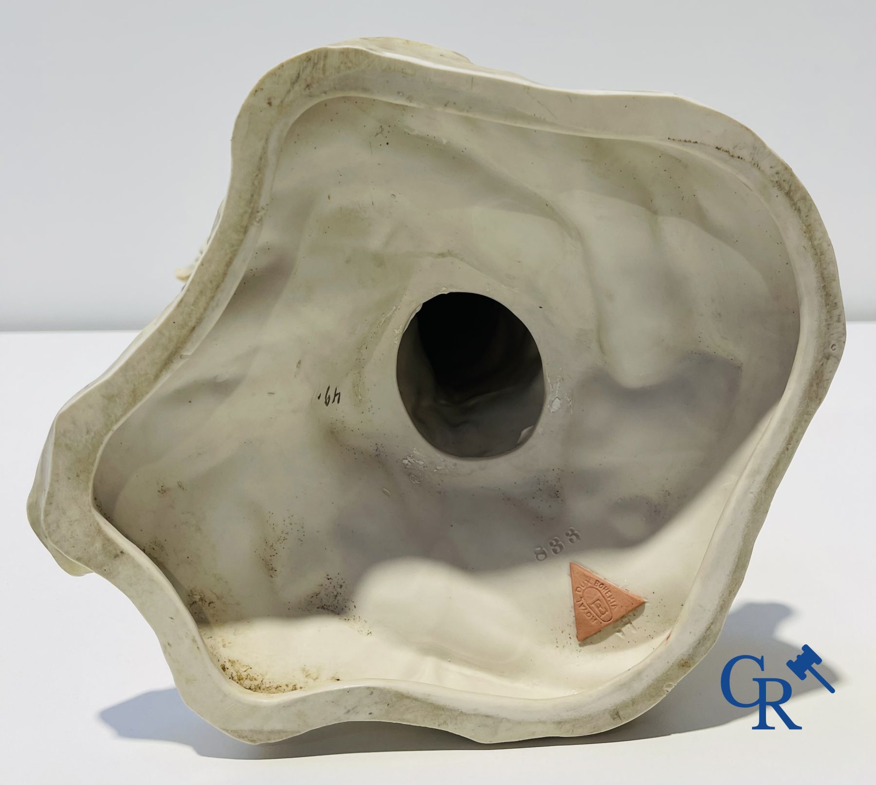 Royal Dux: Grand milieu de table Art Nouveau.