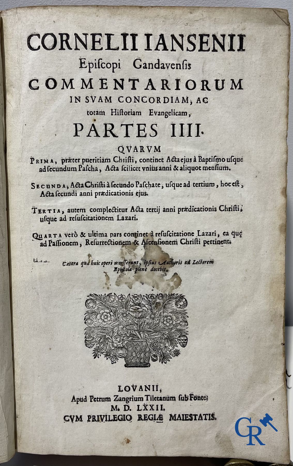 Livres anciens : Cornelius Jansenius, Commentariorum, Petrus Zangrius Tiletanus 1572 et Concordantiae, Keerberg.