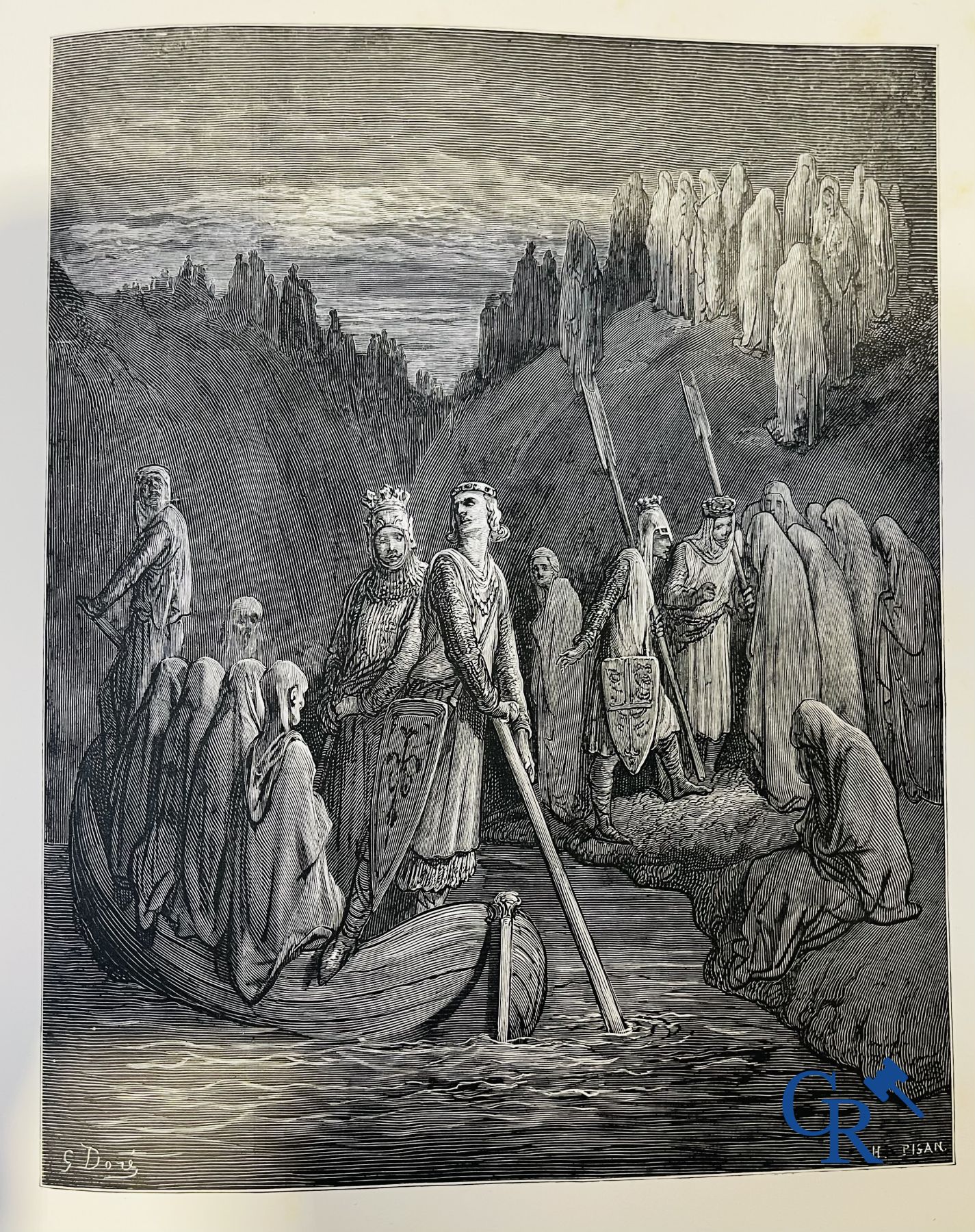 Livres : Rabelais François, Œuvres de Rabelais, Illustrations de Gustave Doré. Dante Alighieri, La Divina Commedia.