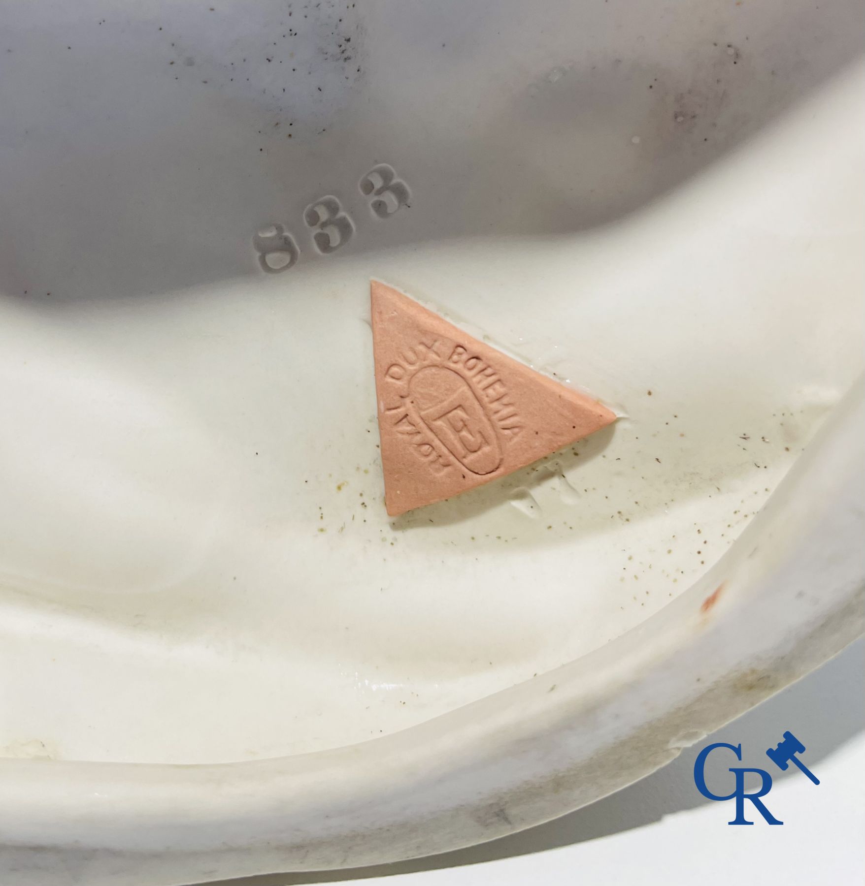 Royal Dux: Grand milieu de table Art Nouveau.