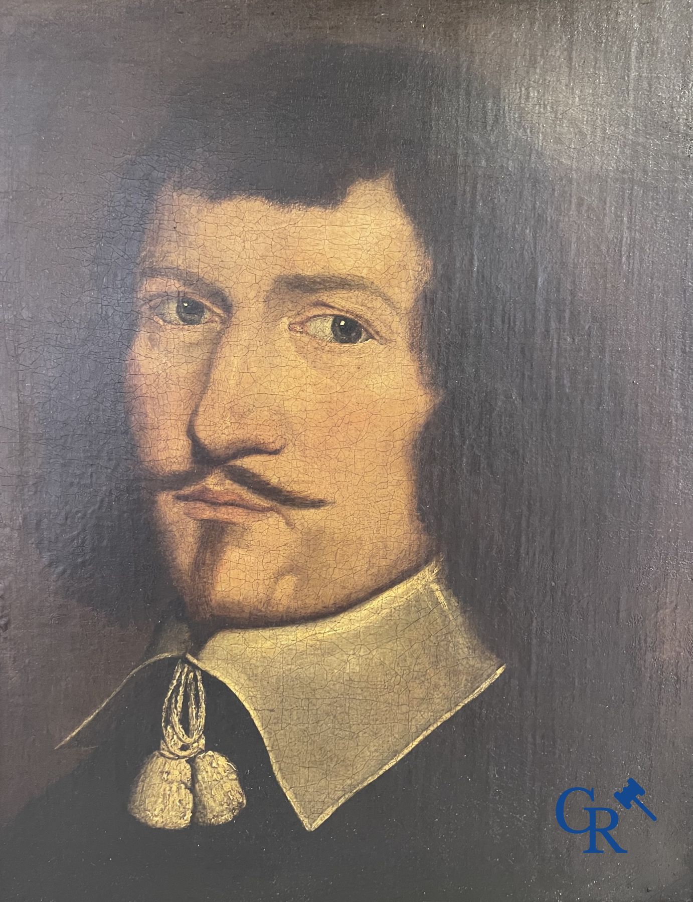 Peinture : Portrait d'un noble du XVIIème siècle.