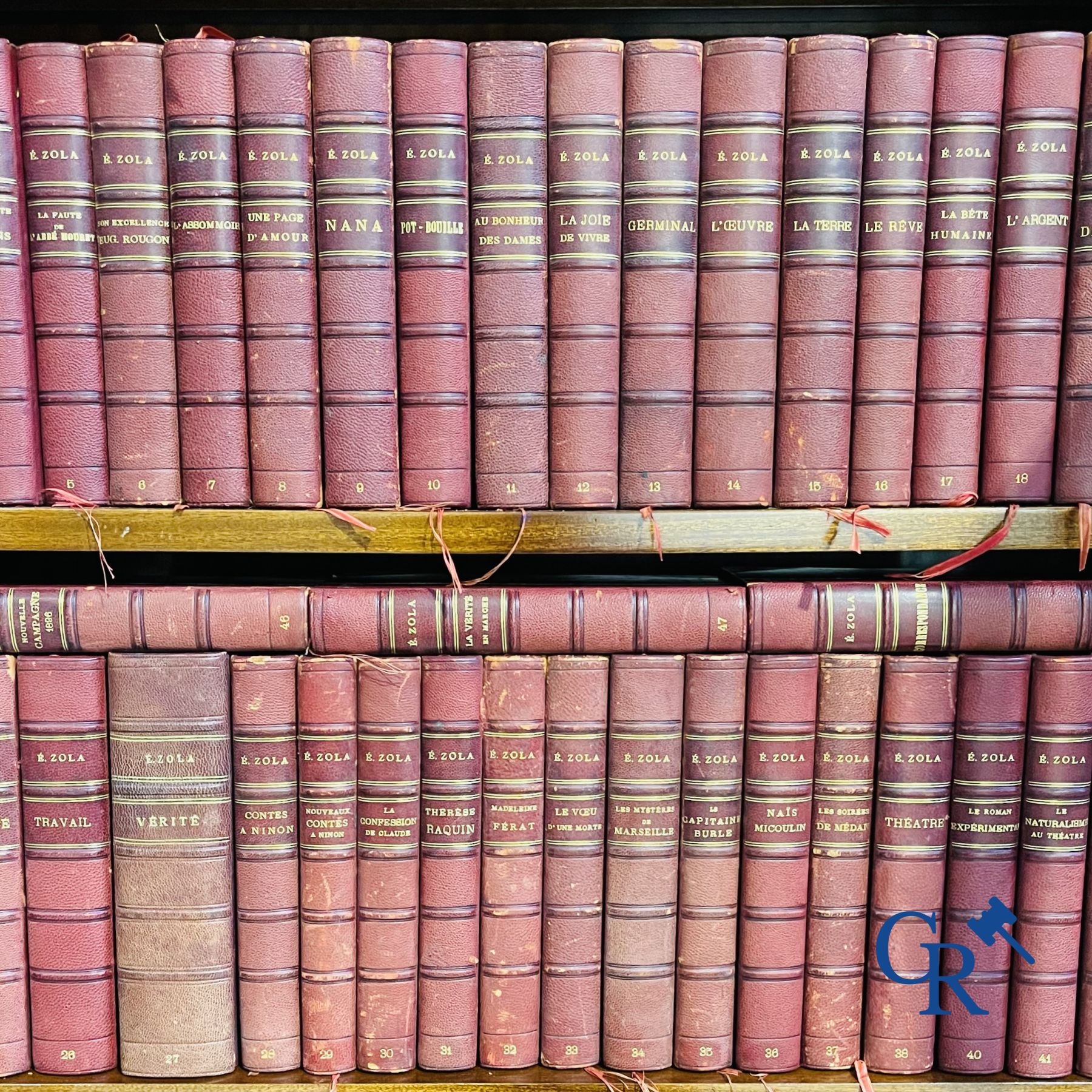 Livres : Emile Zola, collection des œuvres de l'édition Eugène Fasquelle. 47 volumes.