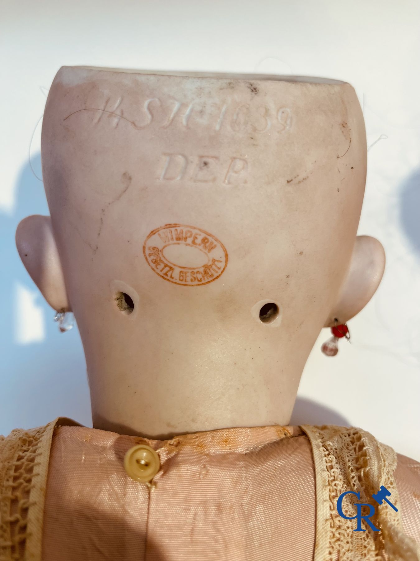 Jouets: poupées anciennes: Lot de 3 poupées anciennes, têtes porcelaine.