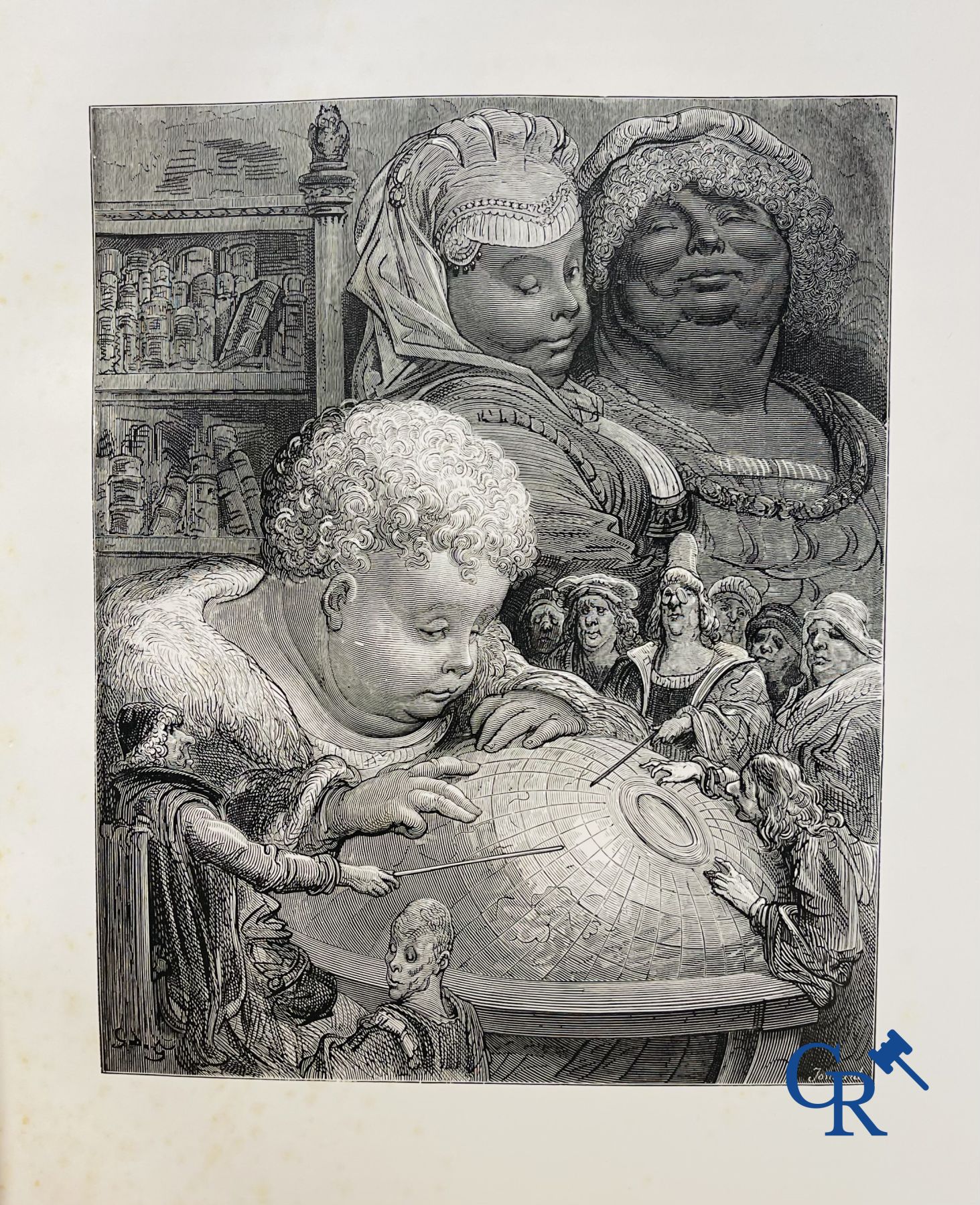 Livres : Rabelais François, Œuvres de Rabelais, Illustrations de Gustave Doré. Dante Alighieri, La Divina Commedia.