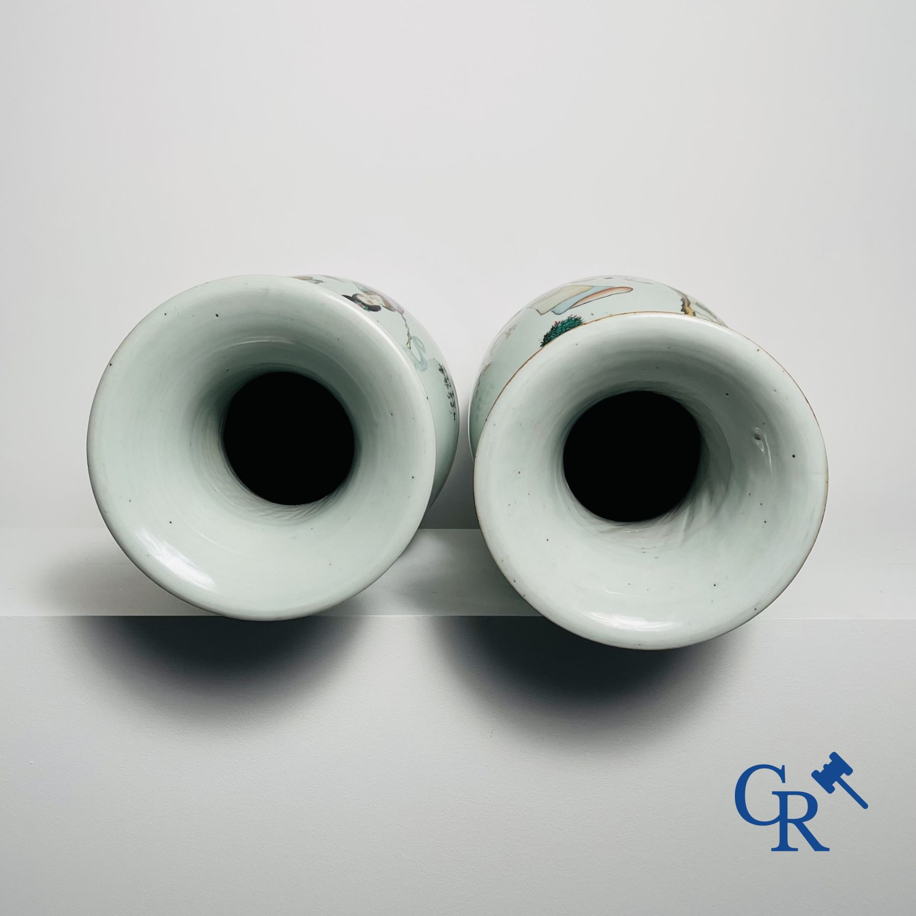 Chinese Porcelain: 2 Chinese vases republic period.