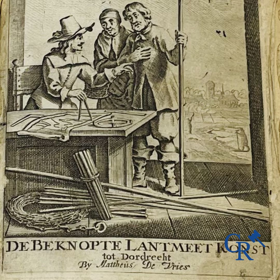 Livres anciens : Mattheus Van Nispen. De Beknopte Lant-Meet-Konst. Chez Mattheus de Vries, à Dordrecht. 1708.