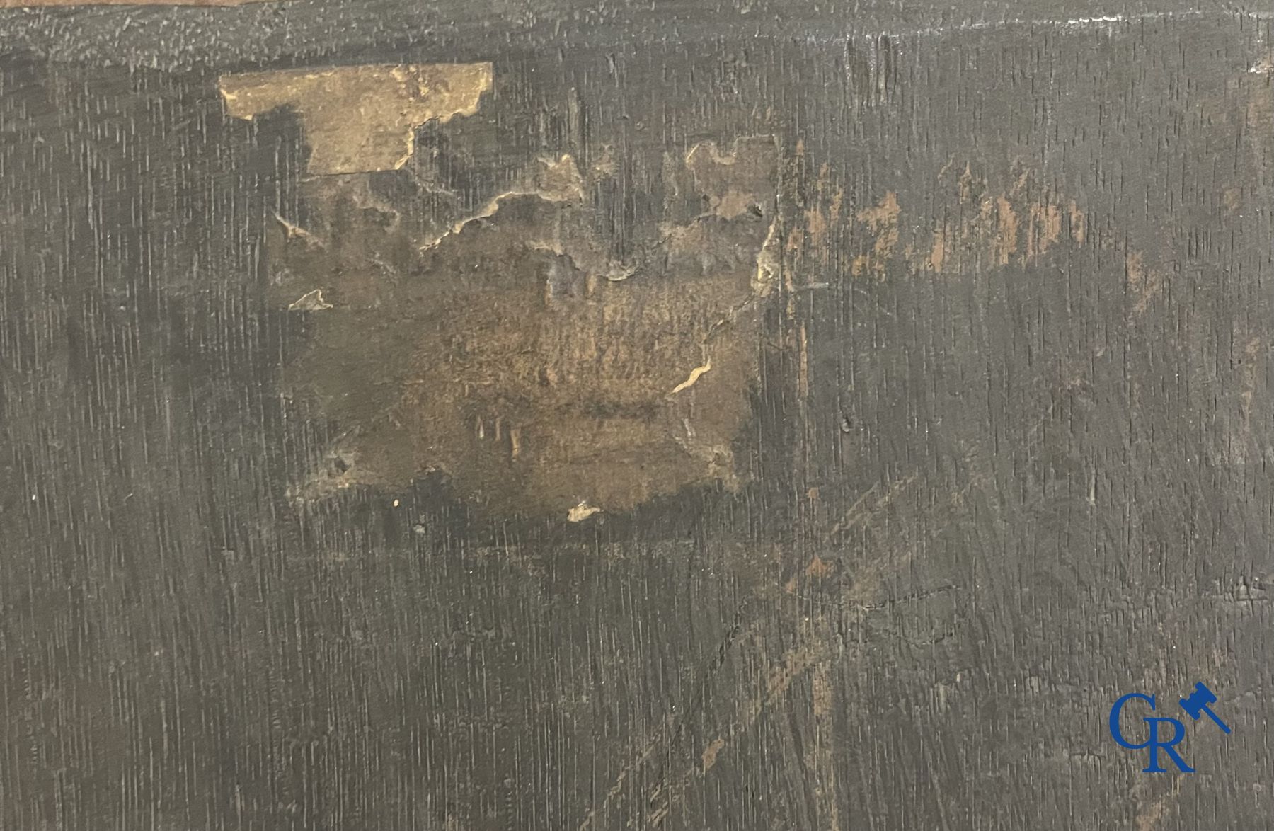 Peinture religieuse: huile sur panneau. 17ème-18ème siècle.