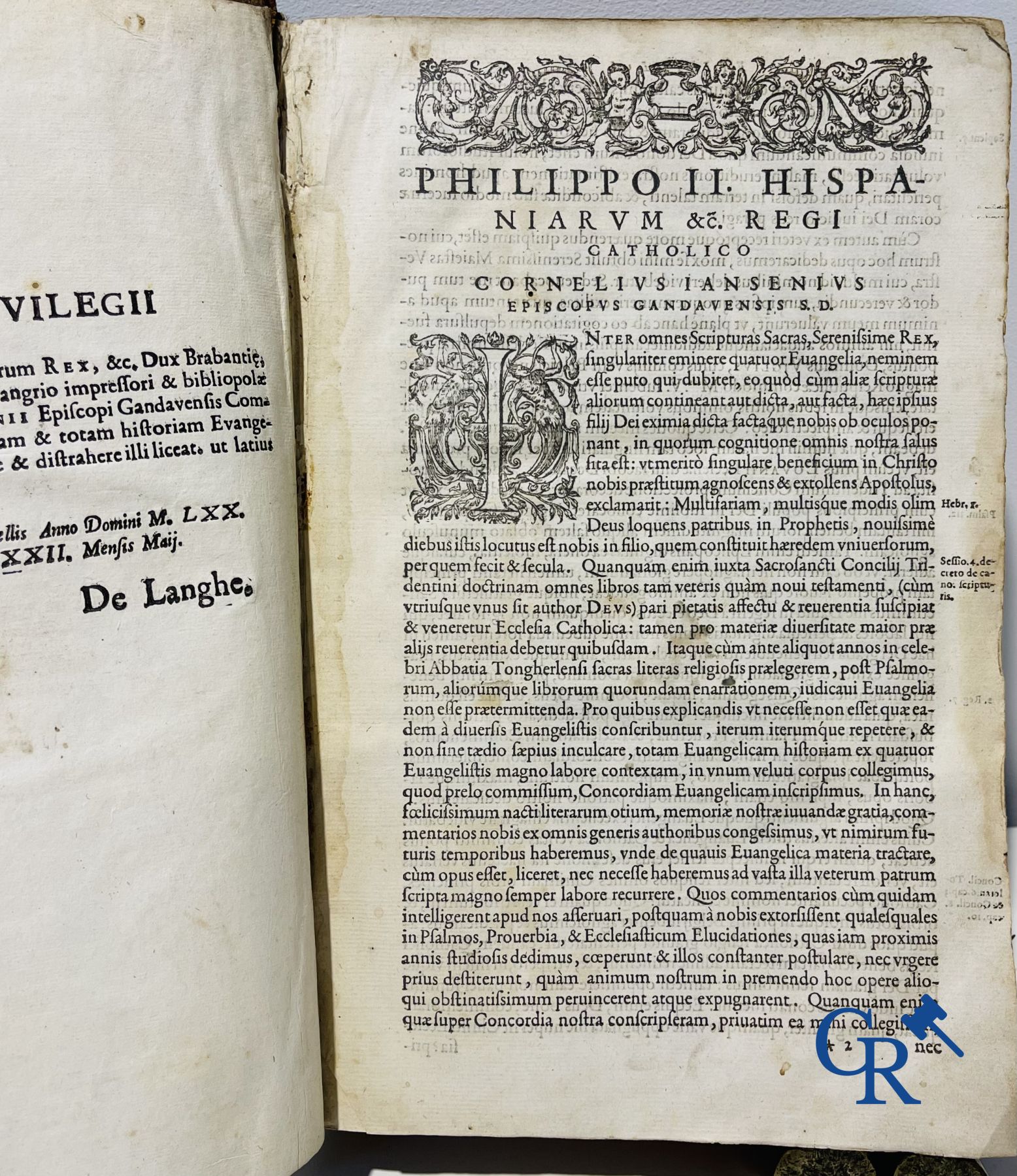 Livres anciens : Cornelius Jansenius, Commentariorum, Petrus Zangrius Tiletanus 1572 et Concordantiae, Keerberg.