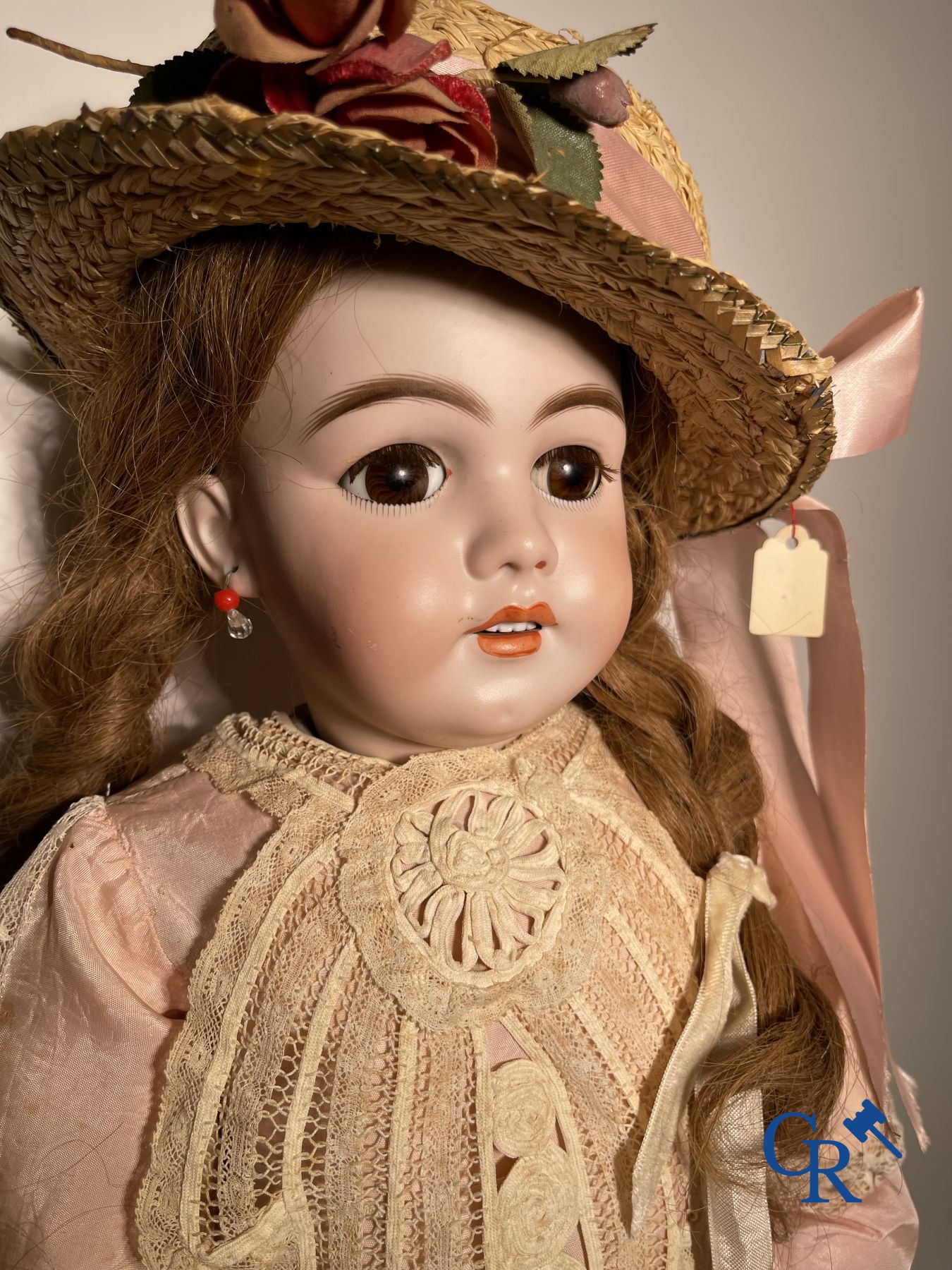 Jouets: poupées anciennes: Lot de 3 poupées anciennes, têtes porcelaine.