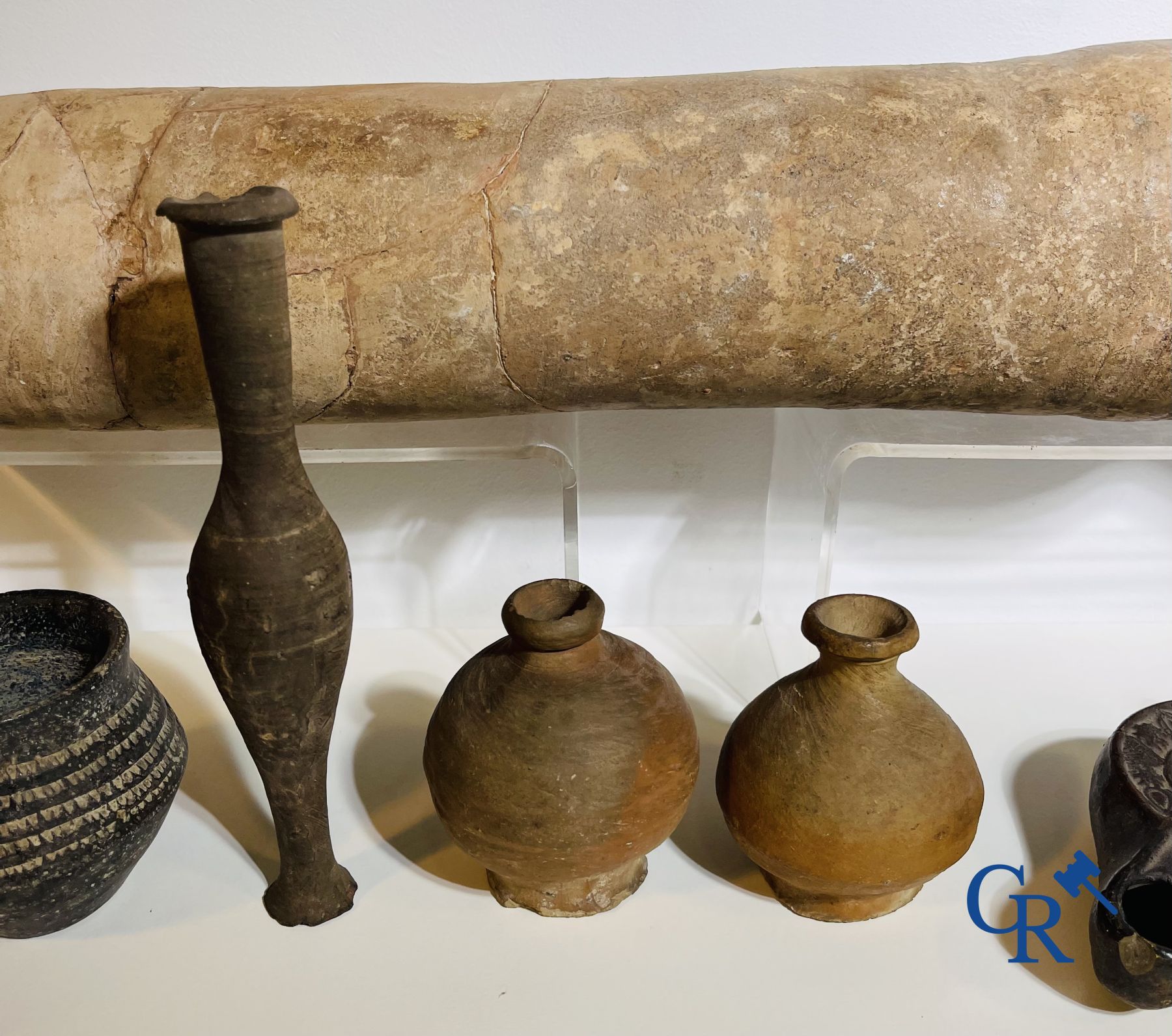 A collection of archaeological finds mainly in pottery.