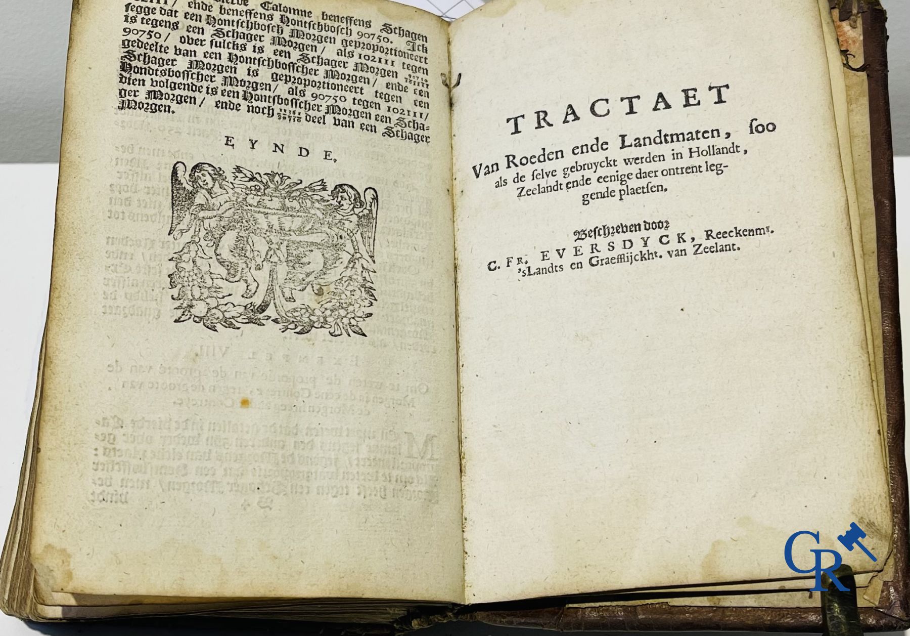 Livres anciens : Mattheus Van Nispen. De Beknopte Lant-Meet-Konst. Chez Mattheus de Vries, à Dordrecht. 1708.