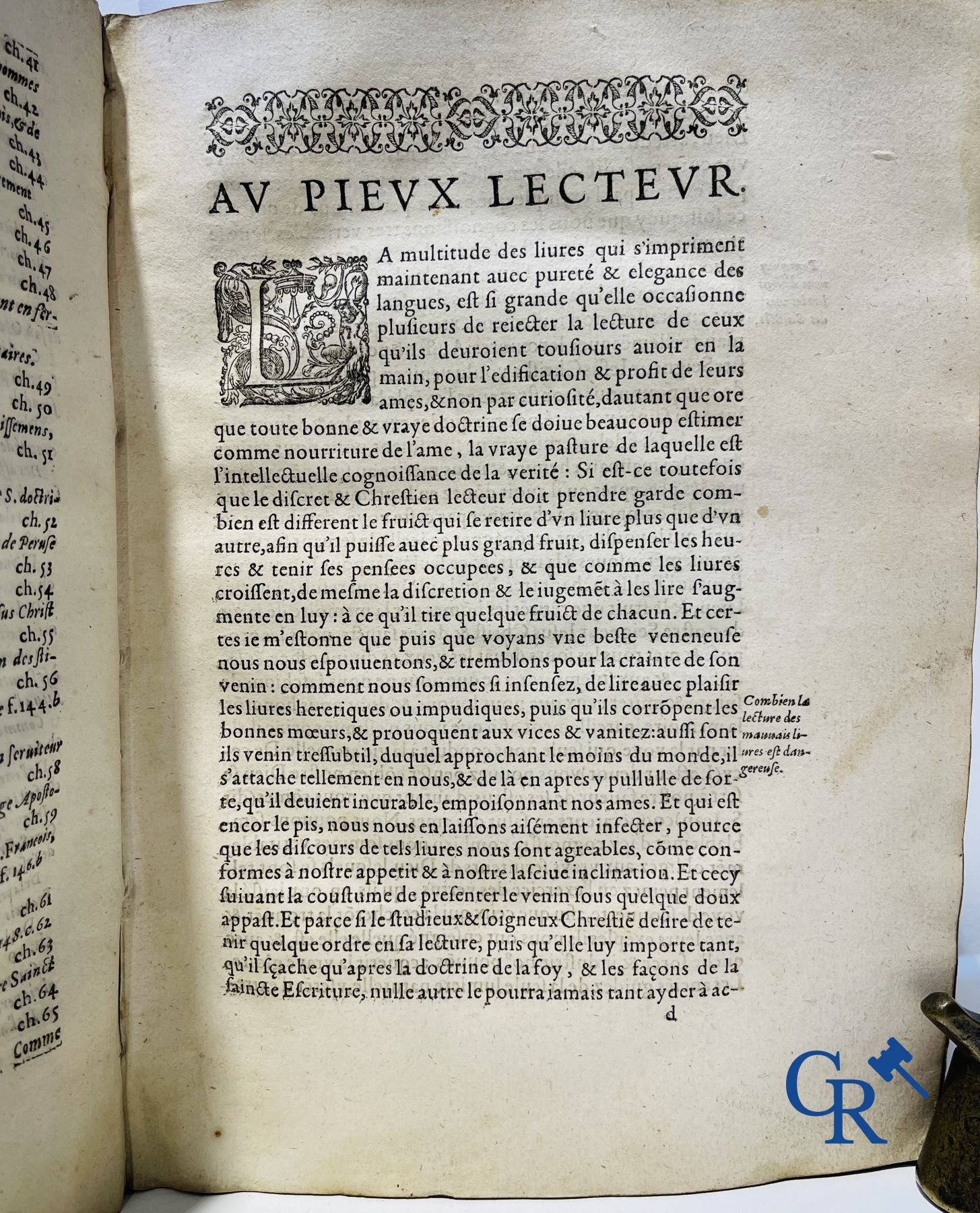 Early Printed Books: Marcos de Lisboa, Chronique et institution de l'ordre du Père S. François, Paris 1608.