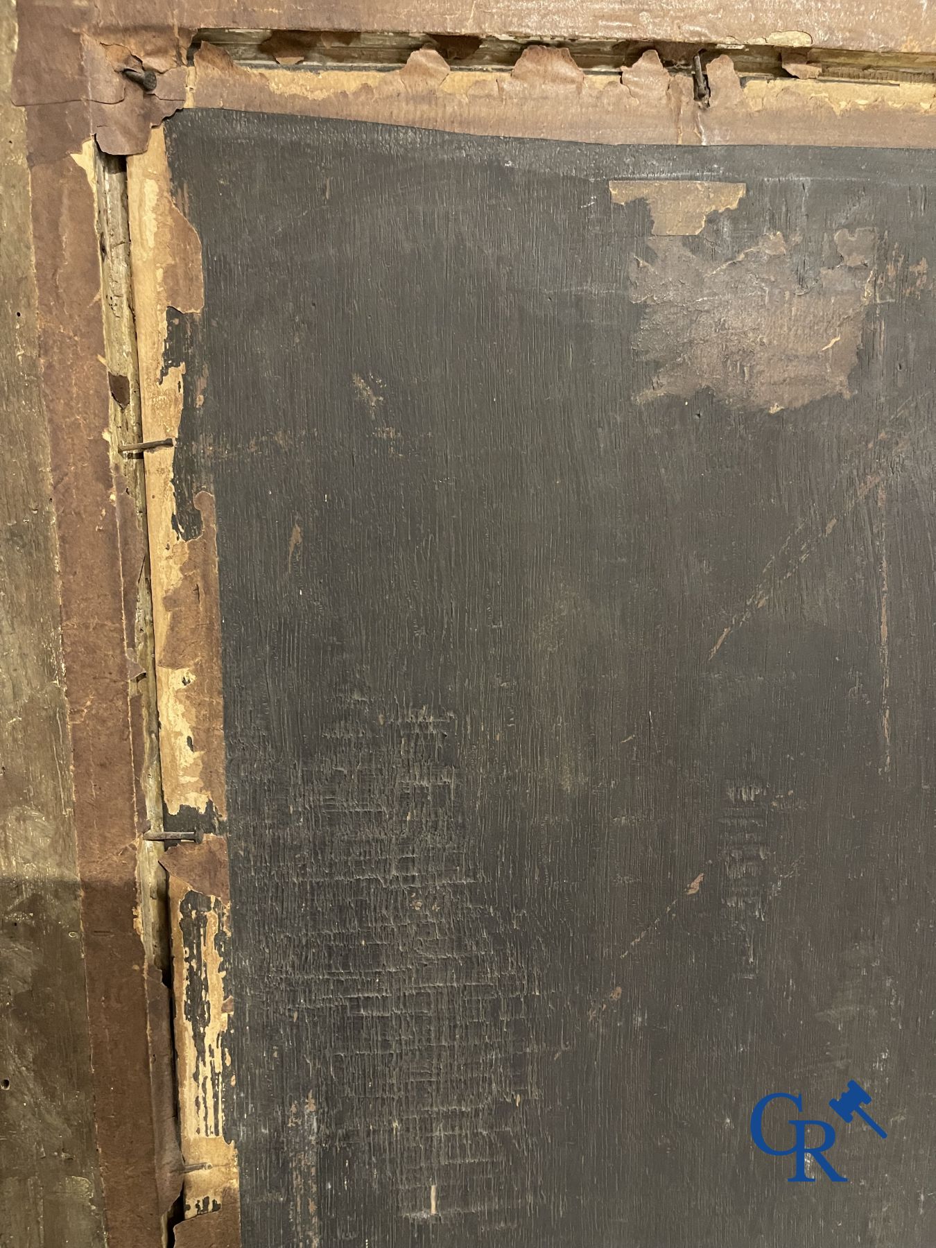 Peinture religieuse: huile sur panneau. 17ème-18ème siècle.