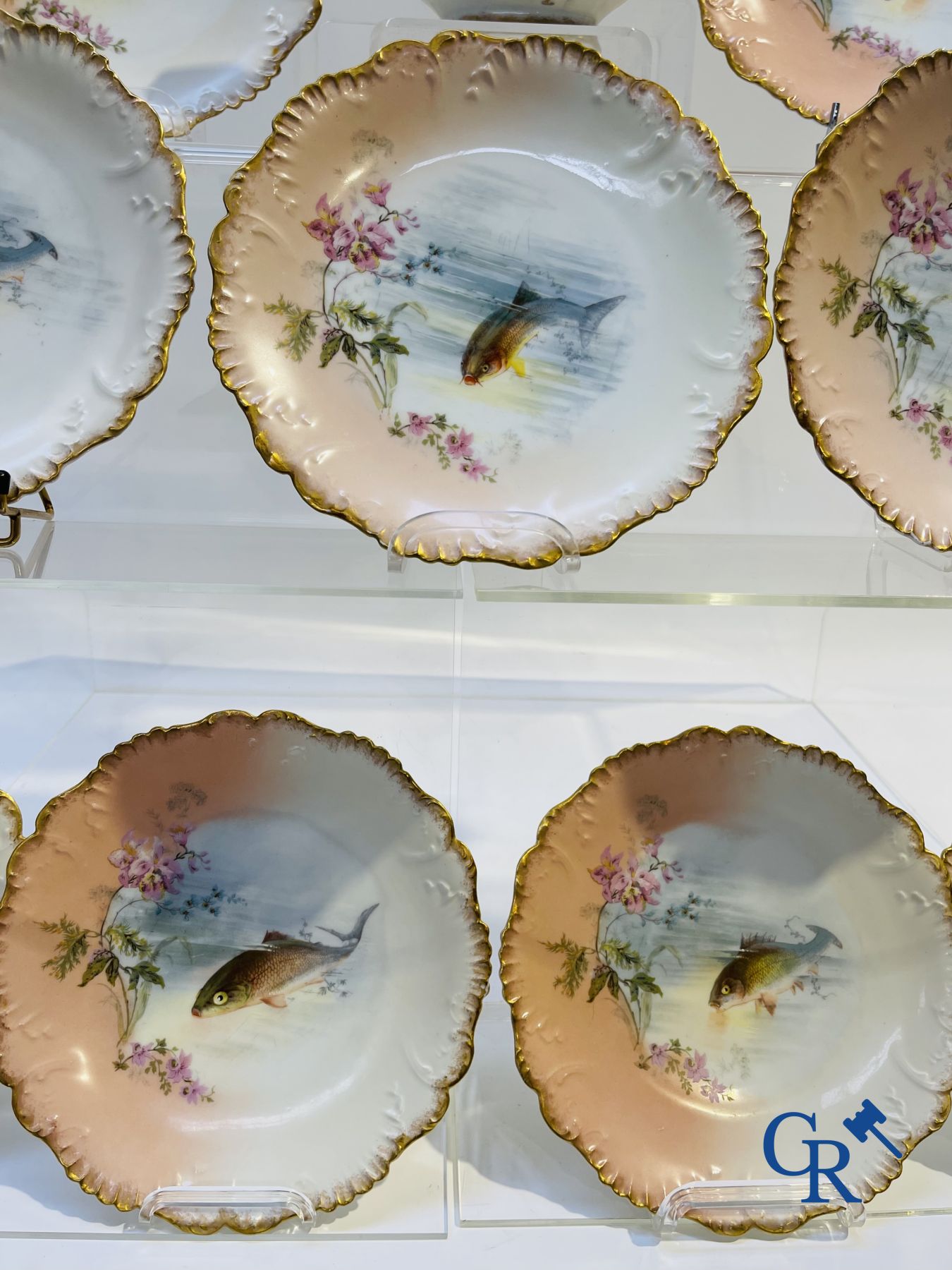 Porcelain: Limoges/France: Part of a porcelain tableware.