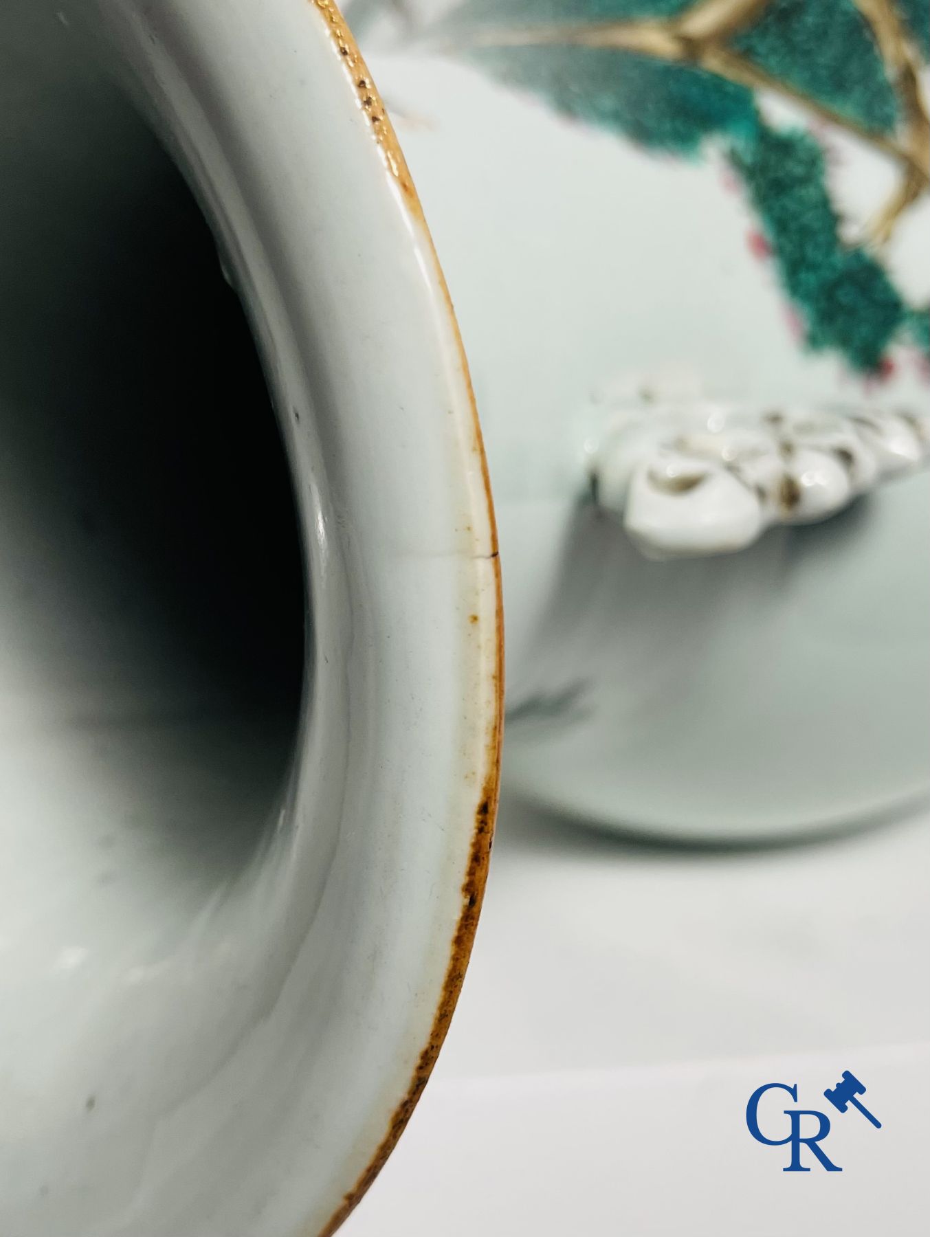 Chinese Porcelain: 2 Chinese vases republic period.