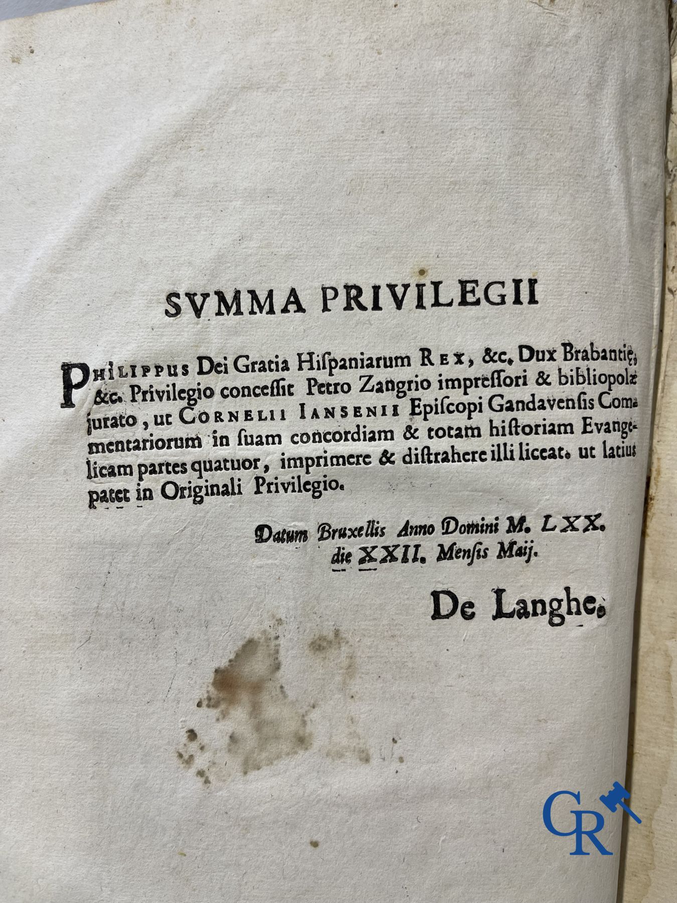 Livres anciens : Cornelius Jansenius, Commentariorum, Petrus Zangrius Tiletanus 1572 et Concordantiae, Keerberg.