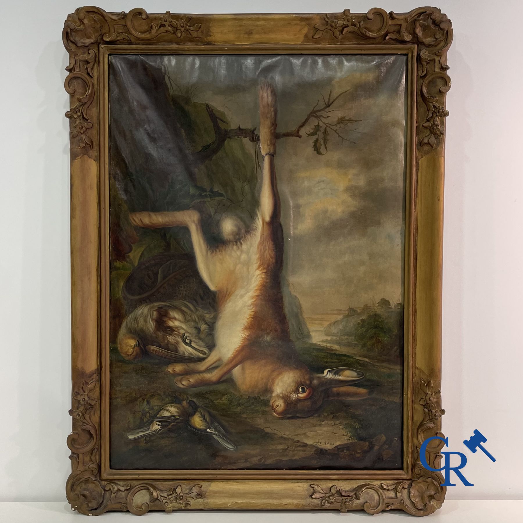 Peinture: Antoine Clevenbergh (1755 - 1810) Une nature morte de chasse.