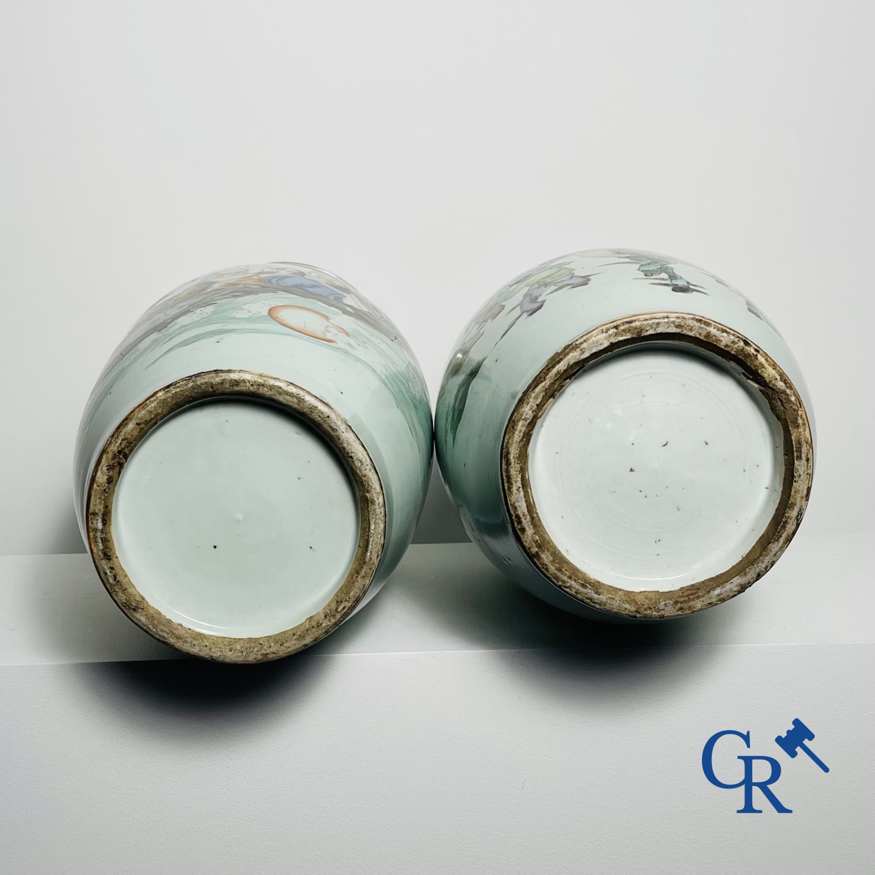 Chinese Porcelain: 2 Chinese vases republic period.